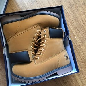 NWT Tan work boots by US Polo Assn.